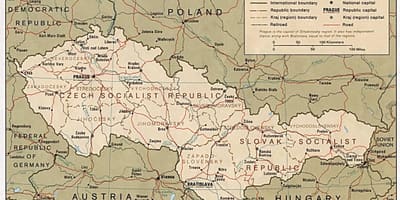 خريطة تشيكوسلوفاكيا عام 1918